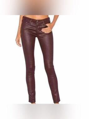 AG The Absolute Legging Extreme Skinny Coated Leatherette Jeans Size 26